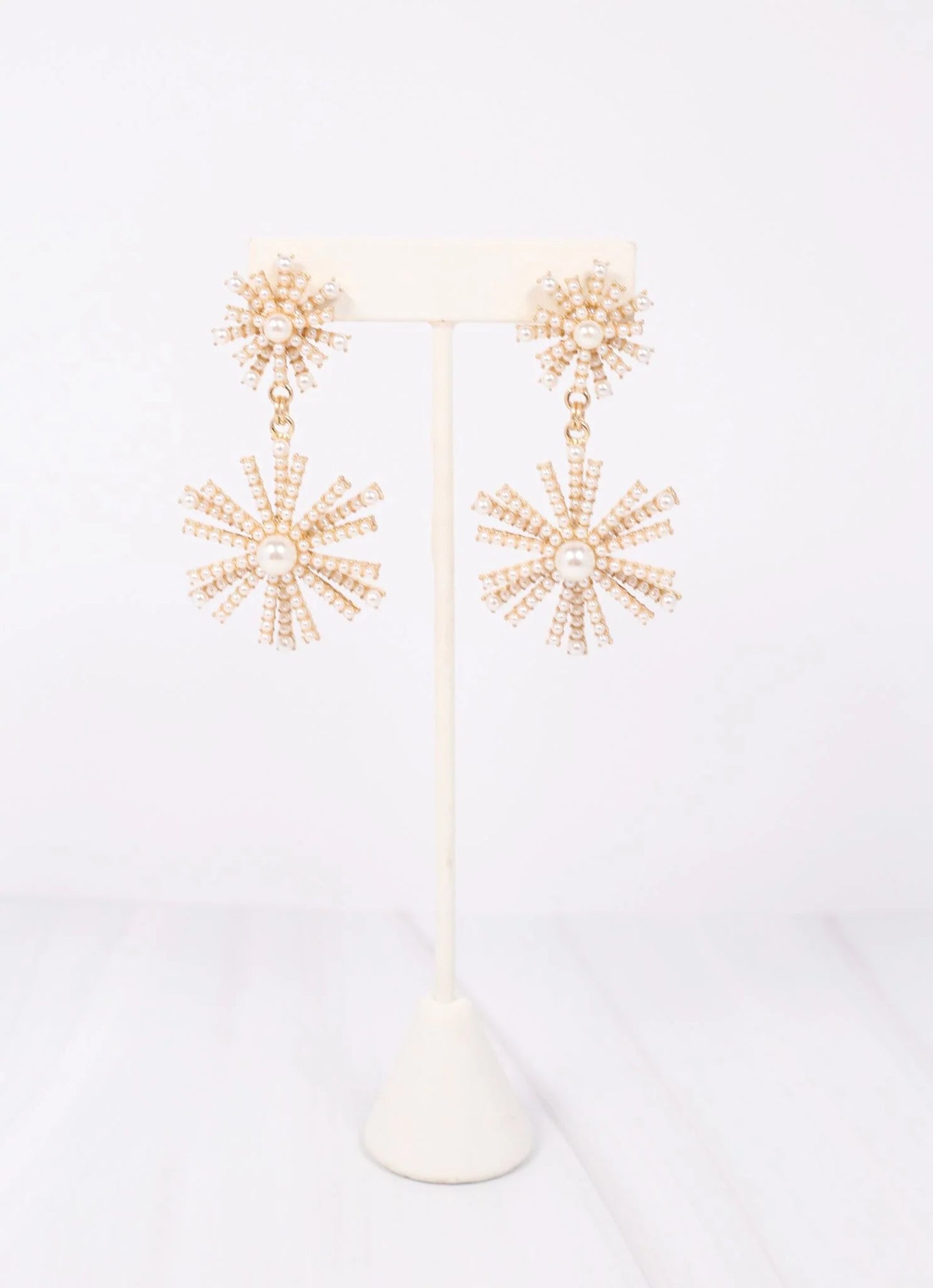 Banyan Pearl & Gold Embellished Drop Earring