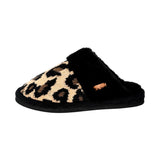 Black Leopard Women’s C.C Pattern Knitted Plush Slippers