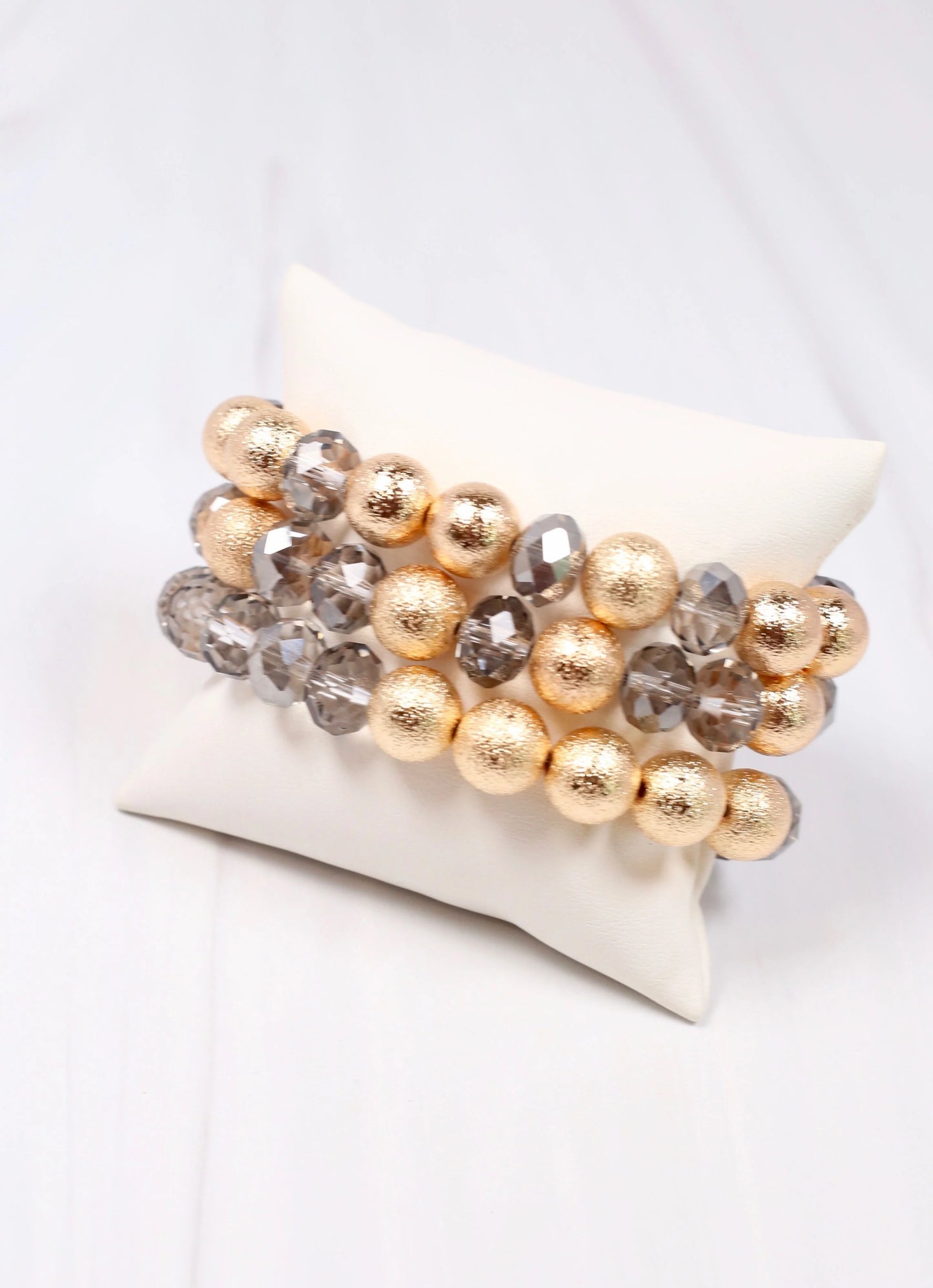 Krashell Gray & Gold Mix Bracelet Set