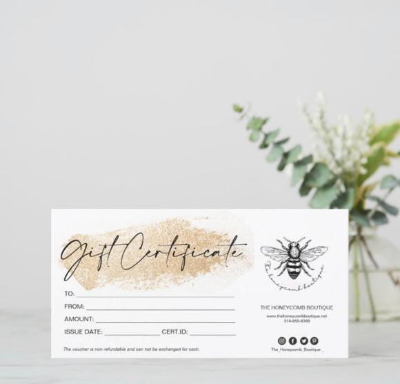 The Honeycomb Boutique GiftCard